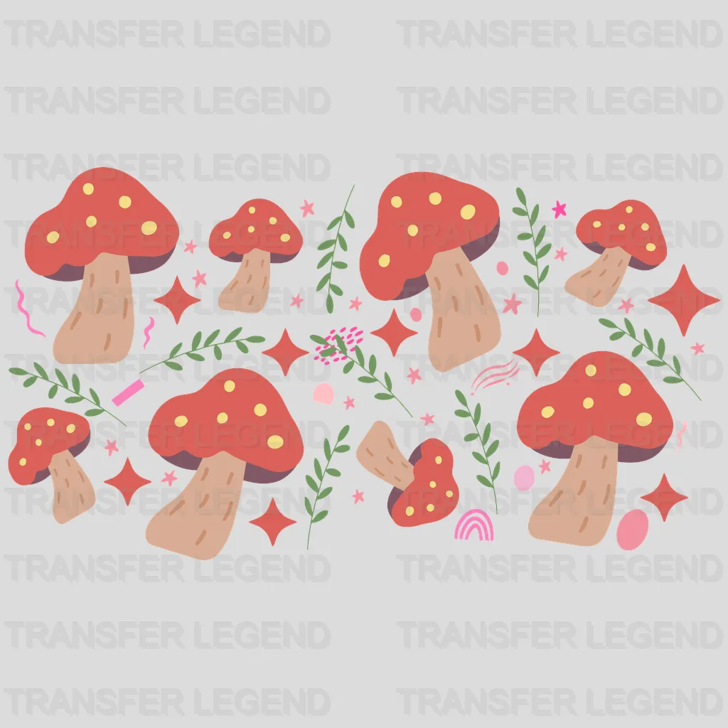 Mushrooms UV DTF Transfer Cup Wrap UV DTF Sticker - transferlegend