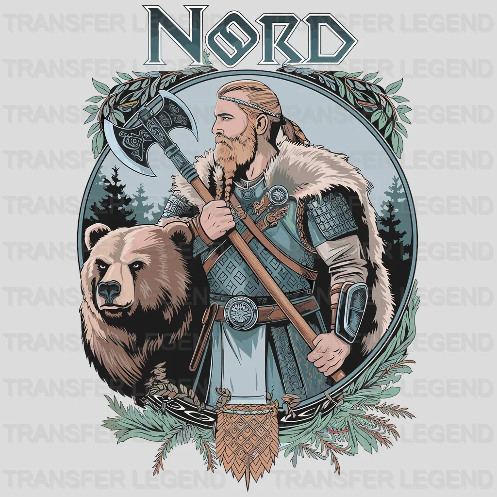 Bear & Viking Nordic Design - DTF Heat Transfer - transferlegend