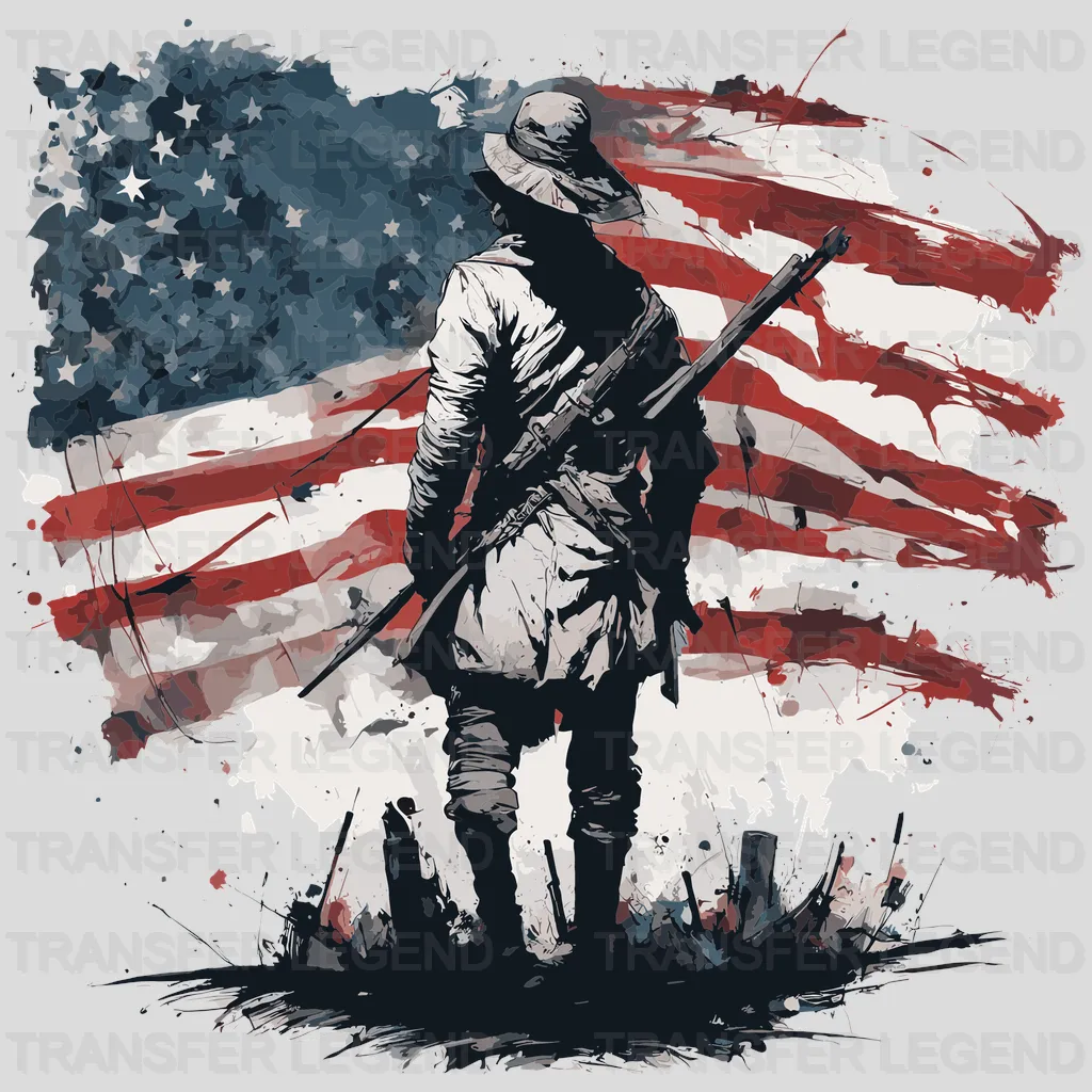 Live For Ever USA Design - DTF Heat Transfers - transferlegend