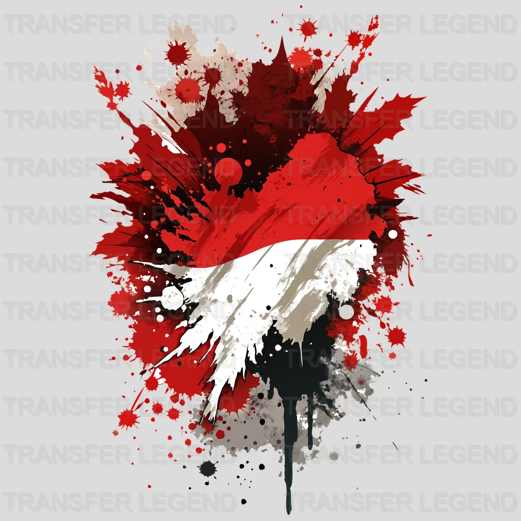 Indonesia Flag Design - DTF Heat Transfer - transferlegend