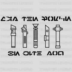 Star Wars Characters Lightsabers Design - DTF heat transfer - transferlegend