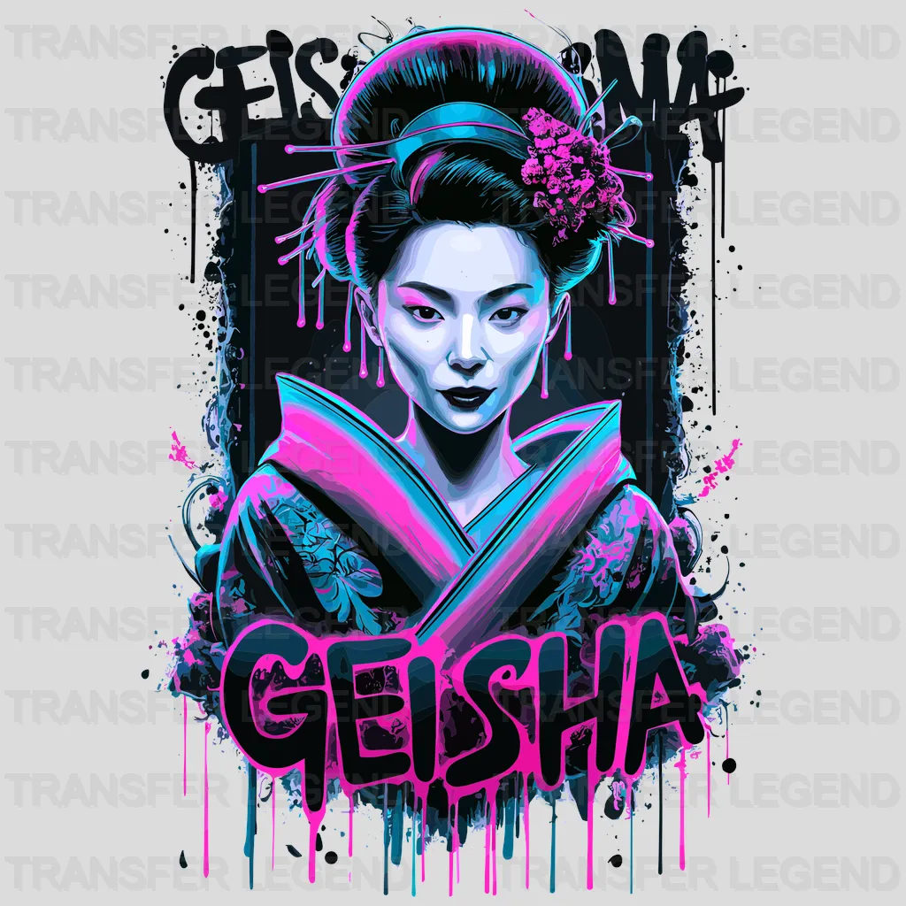 Beauty Geisha Asian Design - DTF Heat Transfer - transferlegend