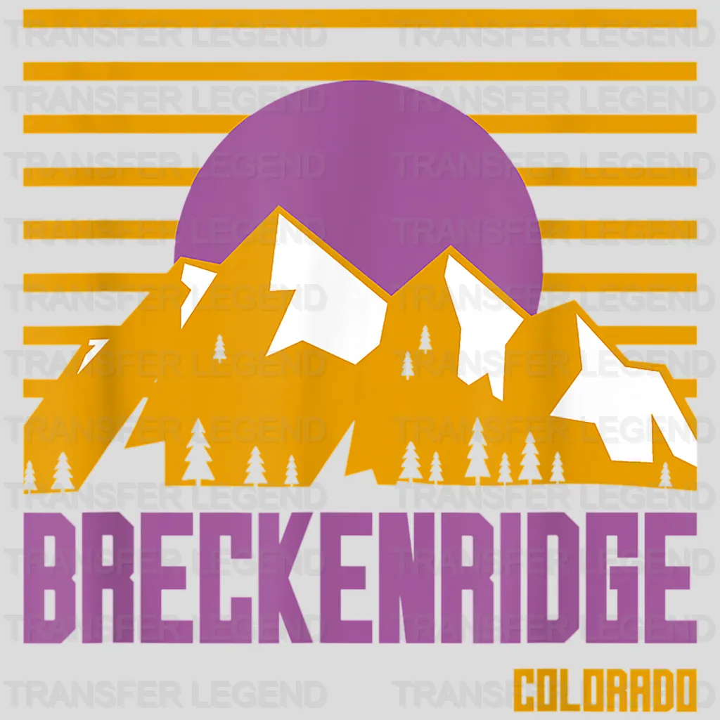 Breckenridge Colorado - National Park - Hiking Design - DTF heat transfer - transferlegend