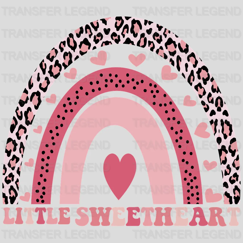 Little Sweatheart Rainbow Valentine's Day Design - DTF heat transfer - transferlegend