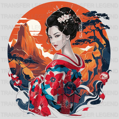 Woman Loves Geisha Asian Design - DTF Heat Transfer - transferlegend