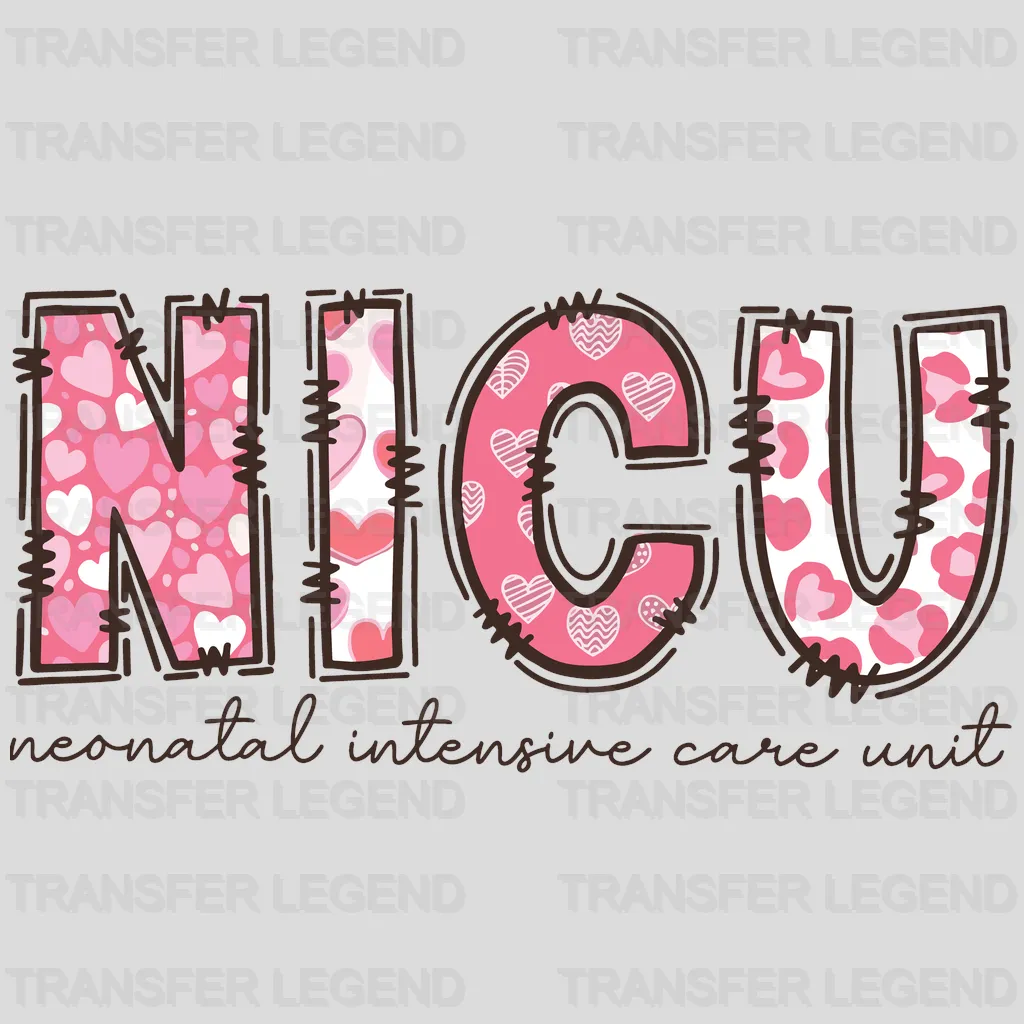 NICU Valentine's Day Design - DTF heat transfer - transferlegend