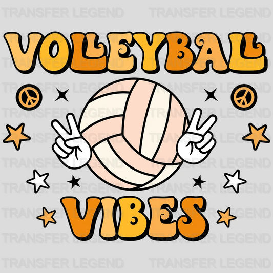 Peace Volleyball Vibes DTF Transfer - transferlegend