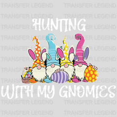 Hunting With My Gnomies Easter Design- DTF heat transfer - transferlegend