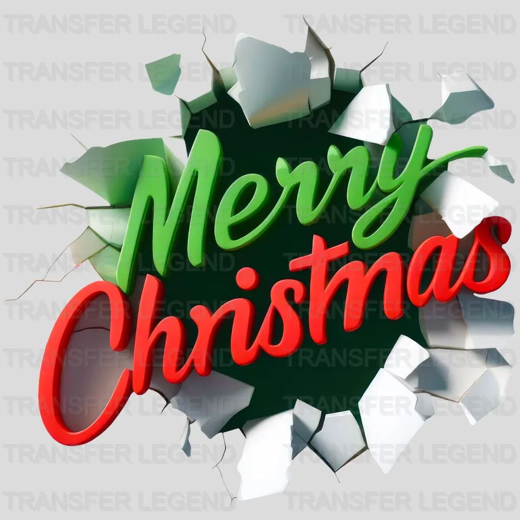 Merry Christmas Design - DTF heat transfer - transferlegend