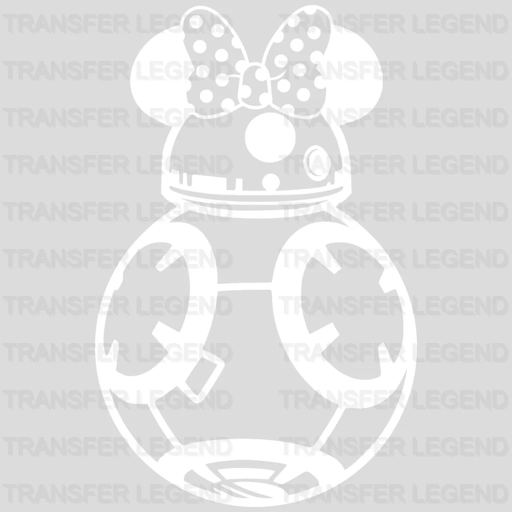 Mouse And Minnie Robots Design - DTF heat transfer - transferlegend