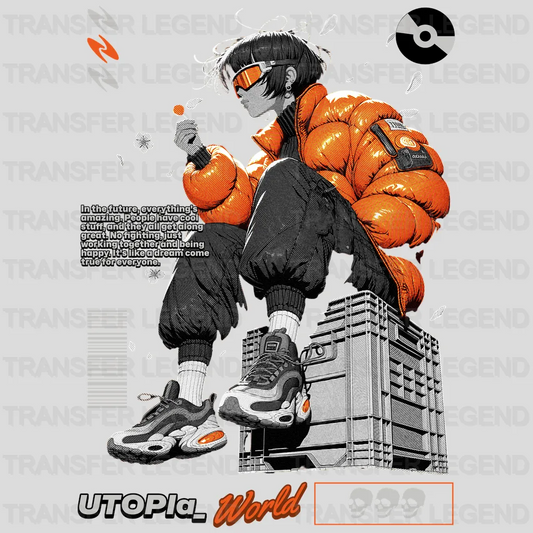 Utopla World Streetwear Design - DTF Heat Transfer - transferlegend