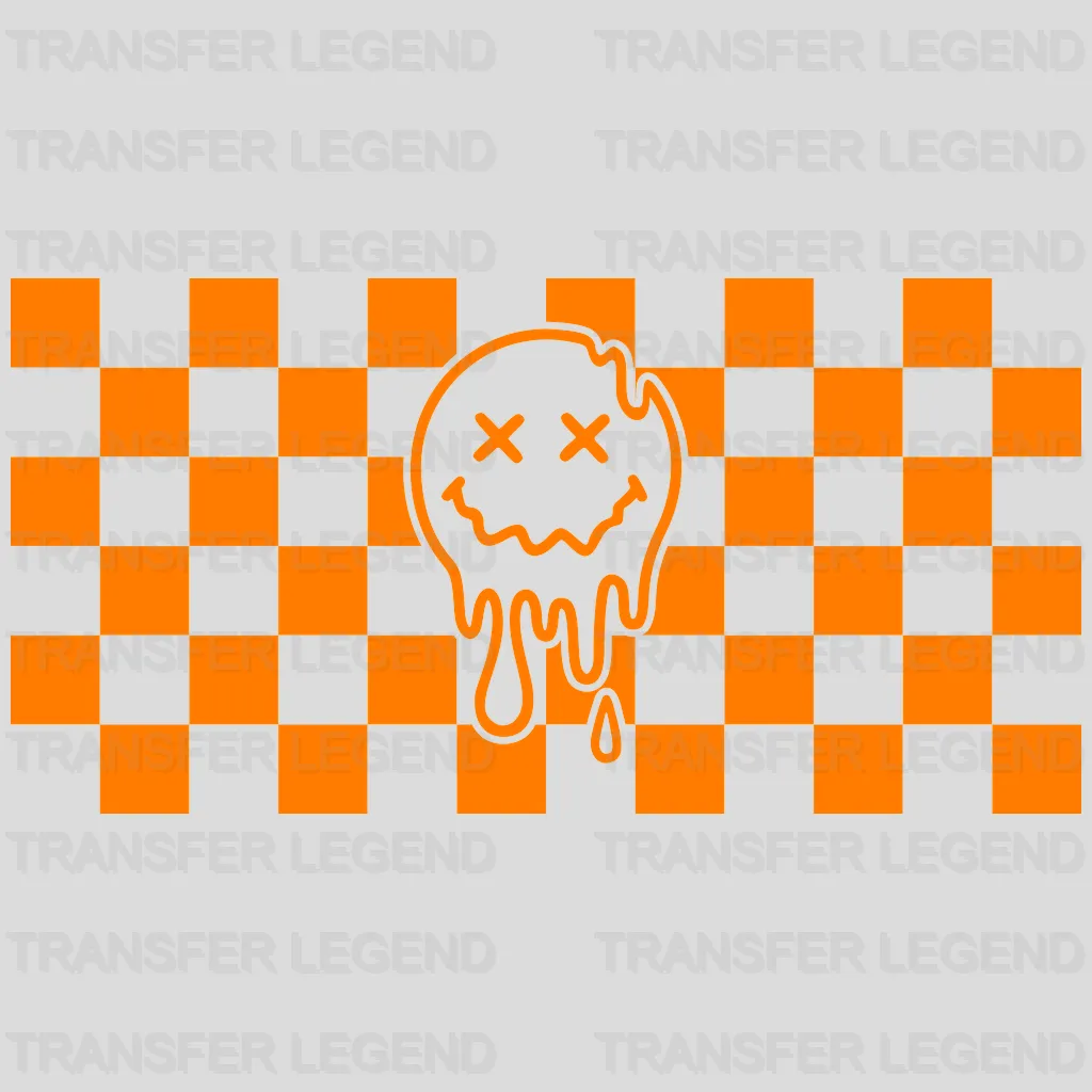 Orange Smiley UV DTF Transfer Cup Wrap UV DTF Sticker - transferlegend