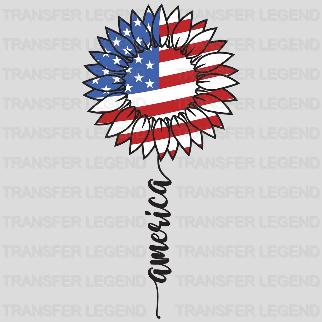 American Sunflower DTF Transfer - transferlegend