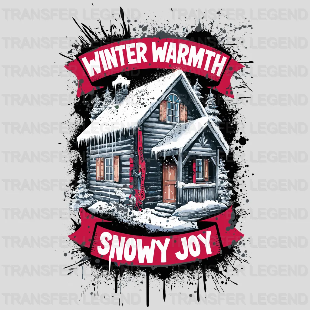 Snowy Joy Winter Design - DTF Heat Transfers - transferlegend