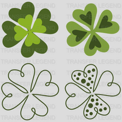 Four Leaf Clover Patch St. Patrick's Day Design - DTF heat transfer - transferlegend