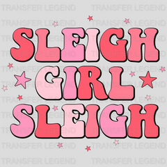 SLEIGH GIRL Christmas Design - DTF heat transfer - transferlegend