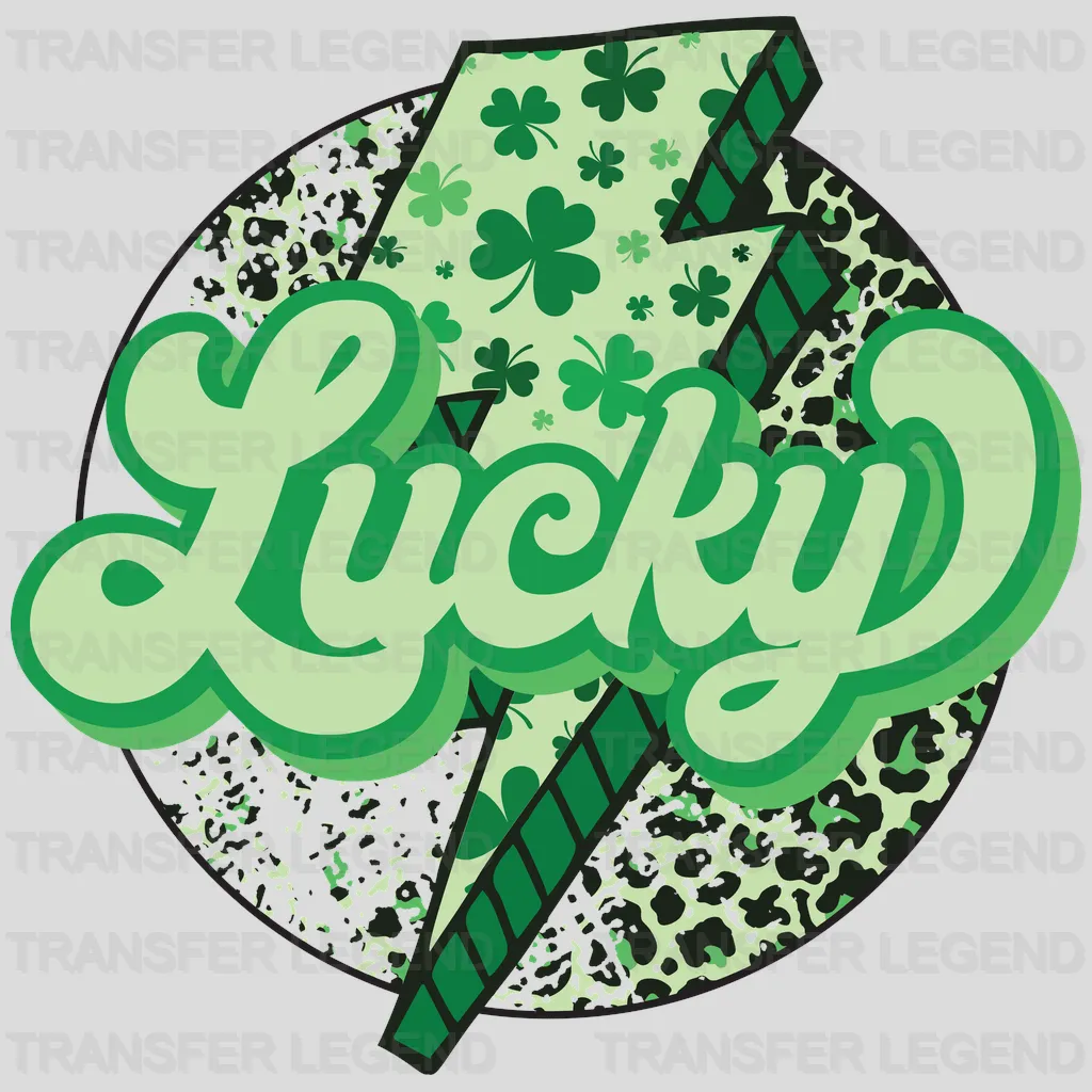 Lucky St. Patrick's Day Design - DTF heat transfer - transferlegend