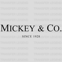 Mickey & Co. Since 1928 Design - DTF heat transfer - transferlegend