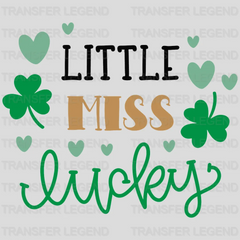 Little Miss Lucky St. Patrick's Day Design - DTF heat transfer - transferlegend