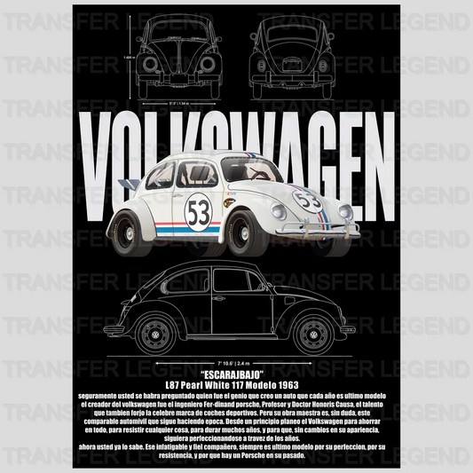 Volkswagen L87 117 Modello 1963 Cars Design - DTF Heat Transfer - transferlegend