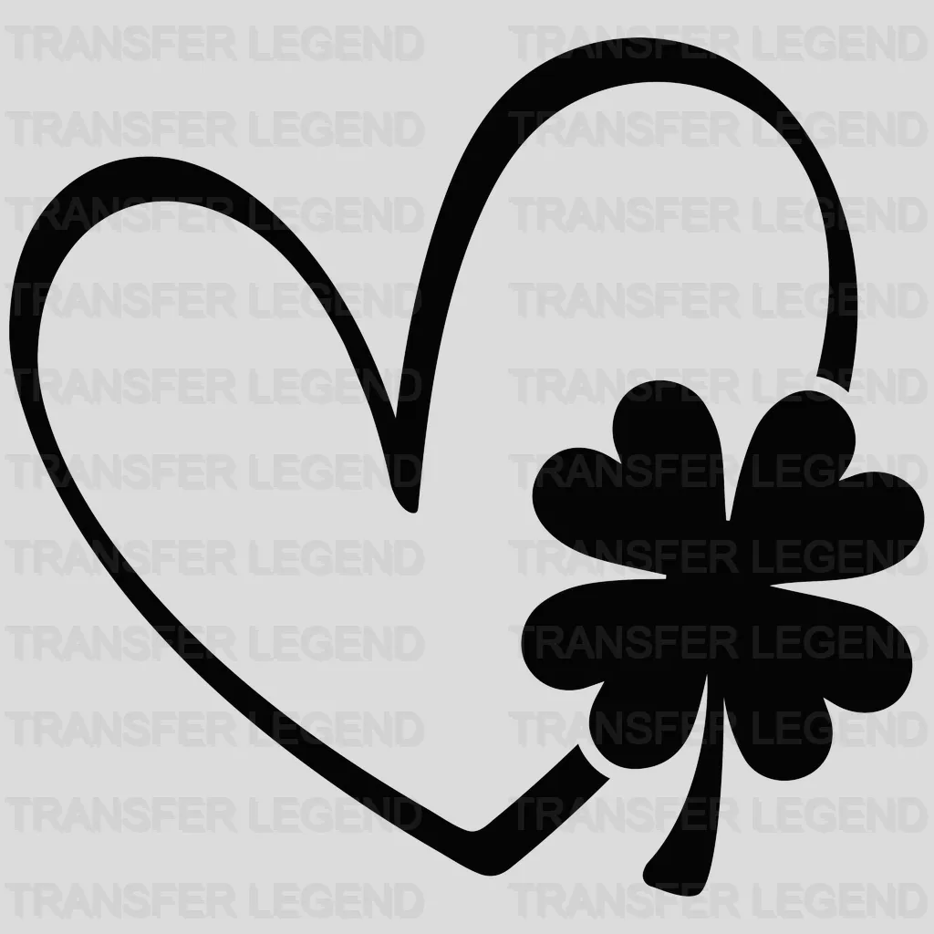 Heart St. Patrick's Day Design - DTF heat transfer - transferlegend