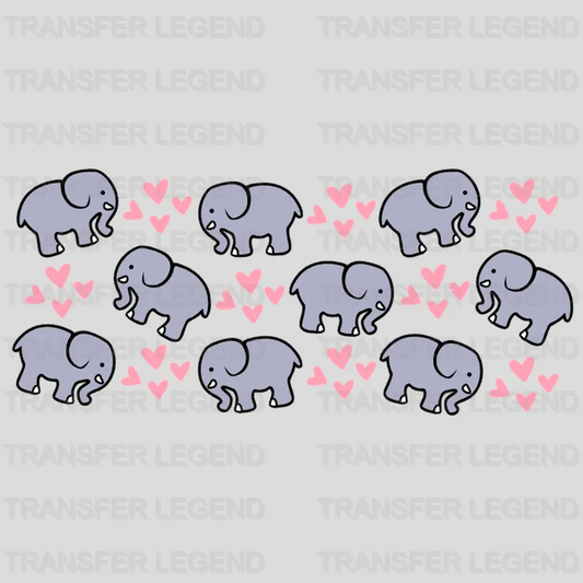 Elephant Heart UV DTF Transfer Cup Wrap UV DTF Sticker - transferlegend