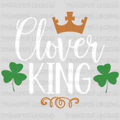 Clover King St. Patrick's Day Design - DTF heat transfer - transferlegend