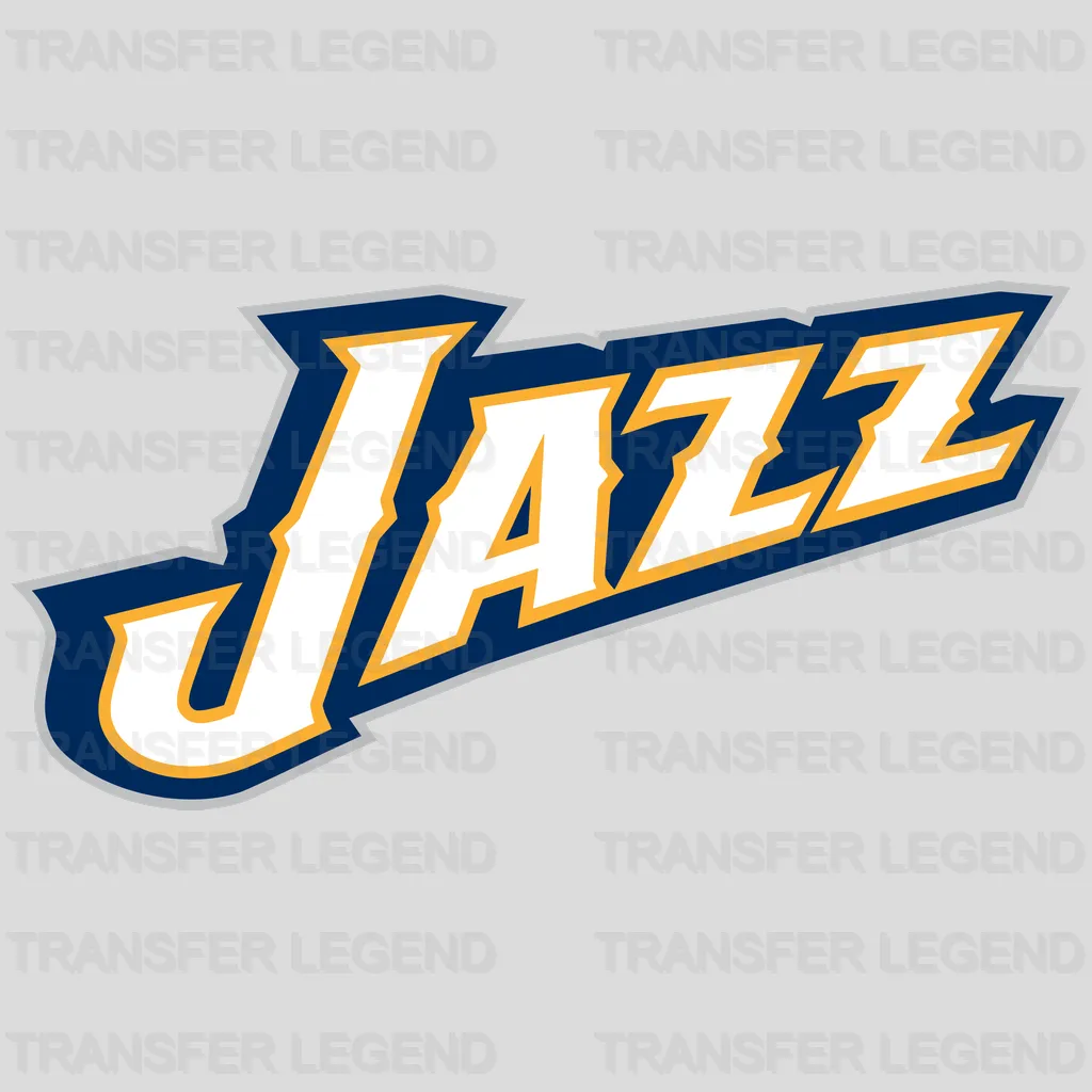 Utah Jazz Bold “JAZZ” Wordmark NBA Design - DTF Heat Transfer