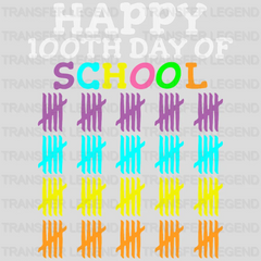 Happy 100th Day Of School Sticks - DTF heat transfer - transferlegend