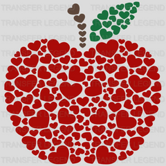 Heart Apple Valentine's Day Design - DTF heat transfer - transferlegend