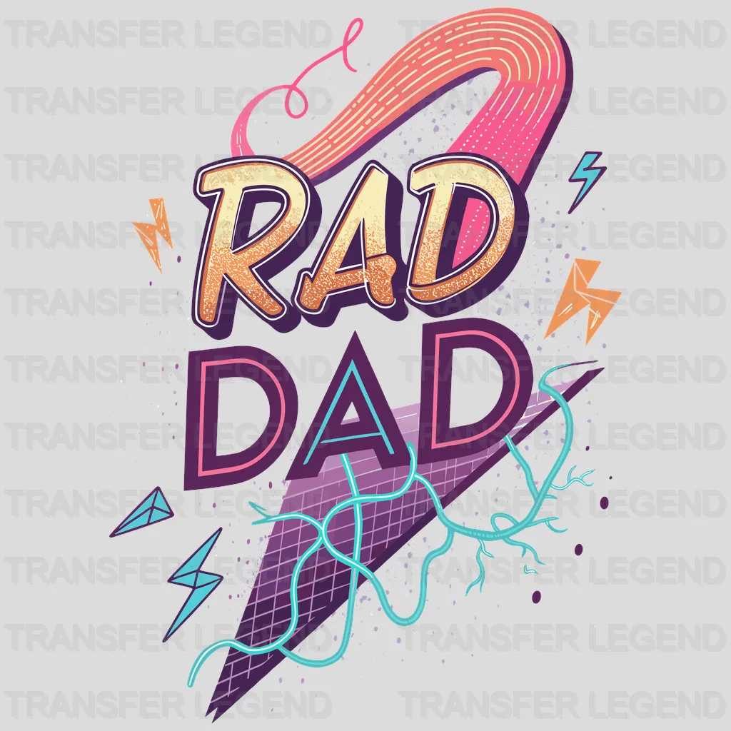 Rad Dad Fathers Day Design - DTF Heat Transfers - transferlegend