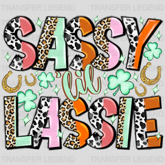 Sassy Lil Lassie St. Patrick's Day Design - DTF heat transfer - transferlegend