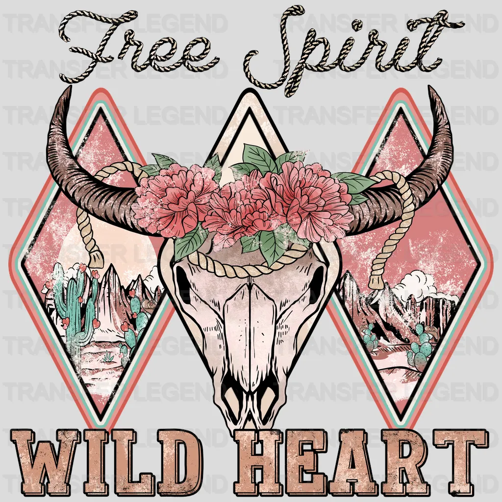 WILD HEART FREE SPIRIT - DTF heat transfer - transferlegend