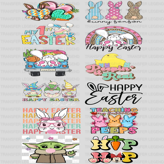 EASTER Premade Gang sheet - 12 PCS 10 INCH - transferlegend