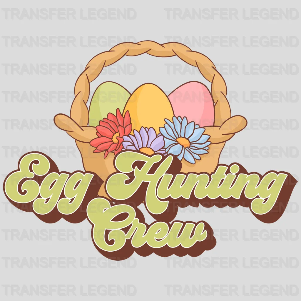 Egg Hunting Crew Easter Design - DTF heat transfer - transferlegend