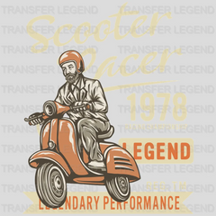 Scooter Racer Legend - Motocycle Design DTF Heat Transfer - transferlegend