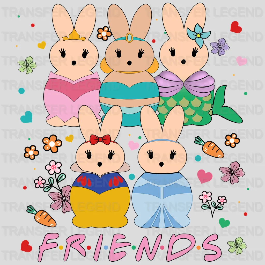 Easter Bunny Friends Design - DTF heat transfer - transferlegend