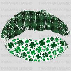 Lips St. Patrick's Day Design - DTF heat transfer - transferlegend