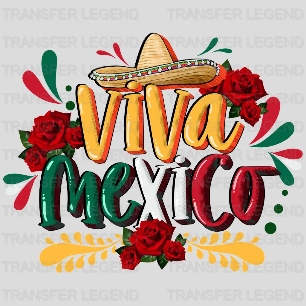 Viva Mexico - Cinco De Mayo DTF heat transfer - transferlegend