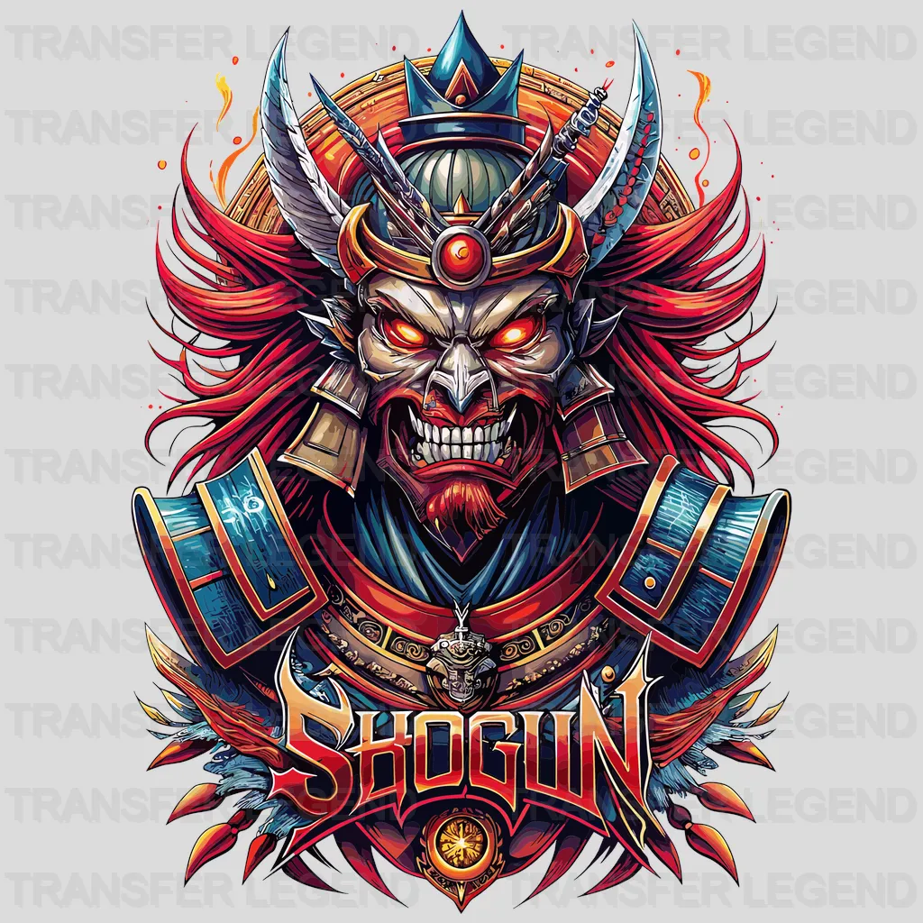 Devil Shogun Asian Design - DTF Heat Transfer - transferlegend