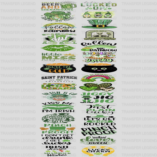 St. Patrick's Day Premade Gang sheet - 30 PCS 10 INCH - transferlegend