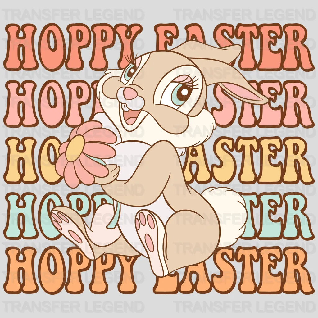 Hoppy Faster Easter Vibes Design - DTF heat transfer - transferlegend