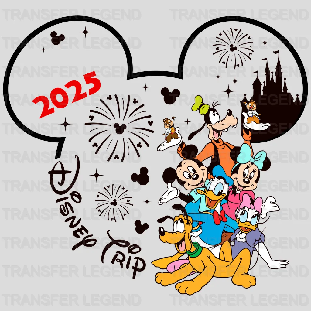 Mickey & Minnie Celebration 2025 Cartoon Designs - DTF Heat Transfer - transferlegend