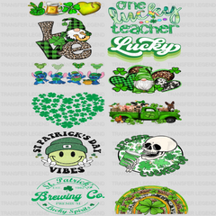 St. Patrick's Day Premade Gang sheet - 12 PCS 10 INCH - transferlegend