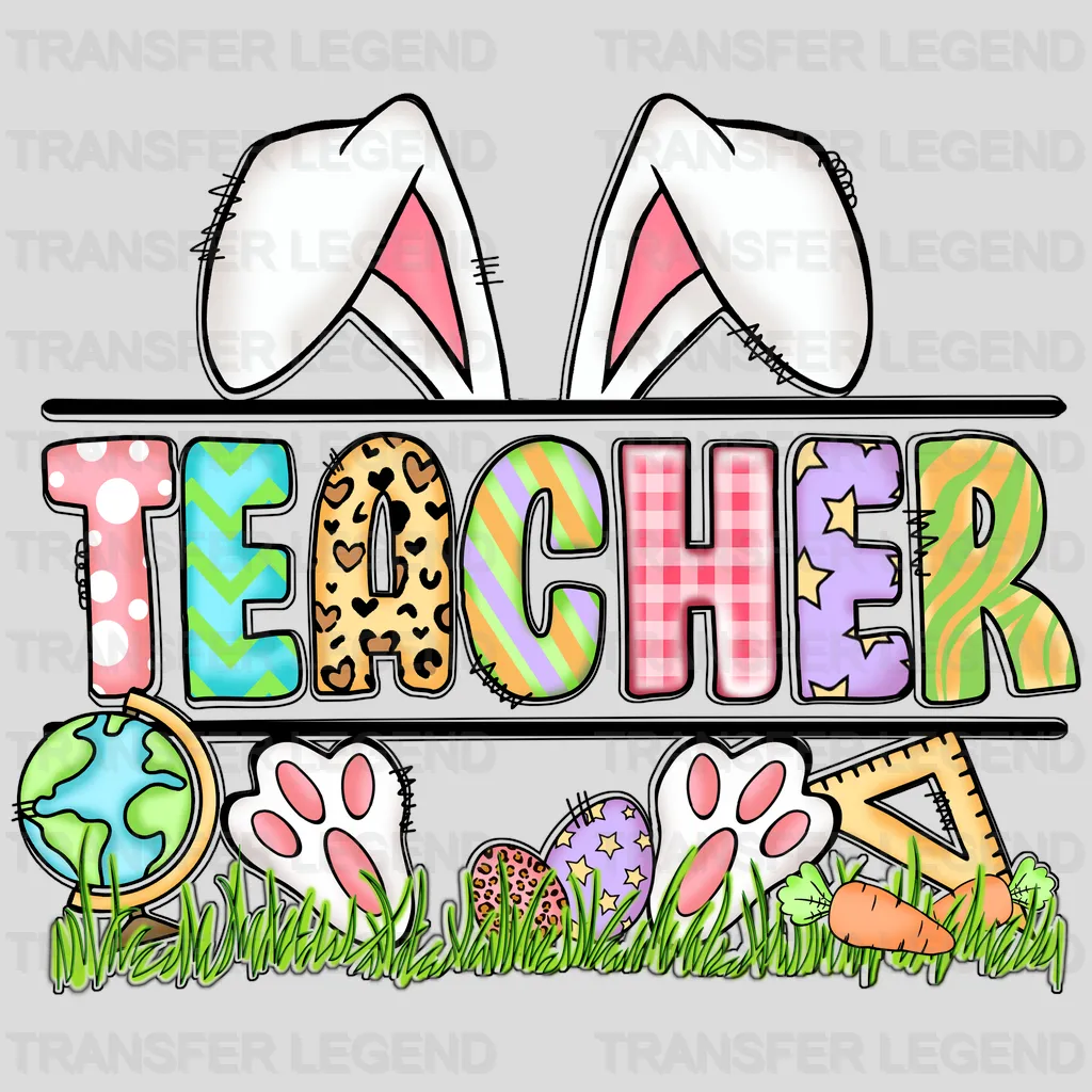 Teacher Easter Design - DTF heat transfer - transferlegend