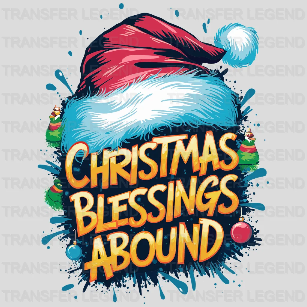 Blessings About Christmas design - DTF Heat Transfer - transferlegend