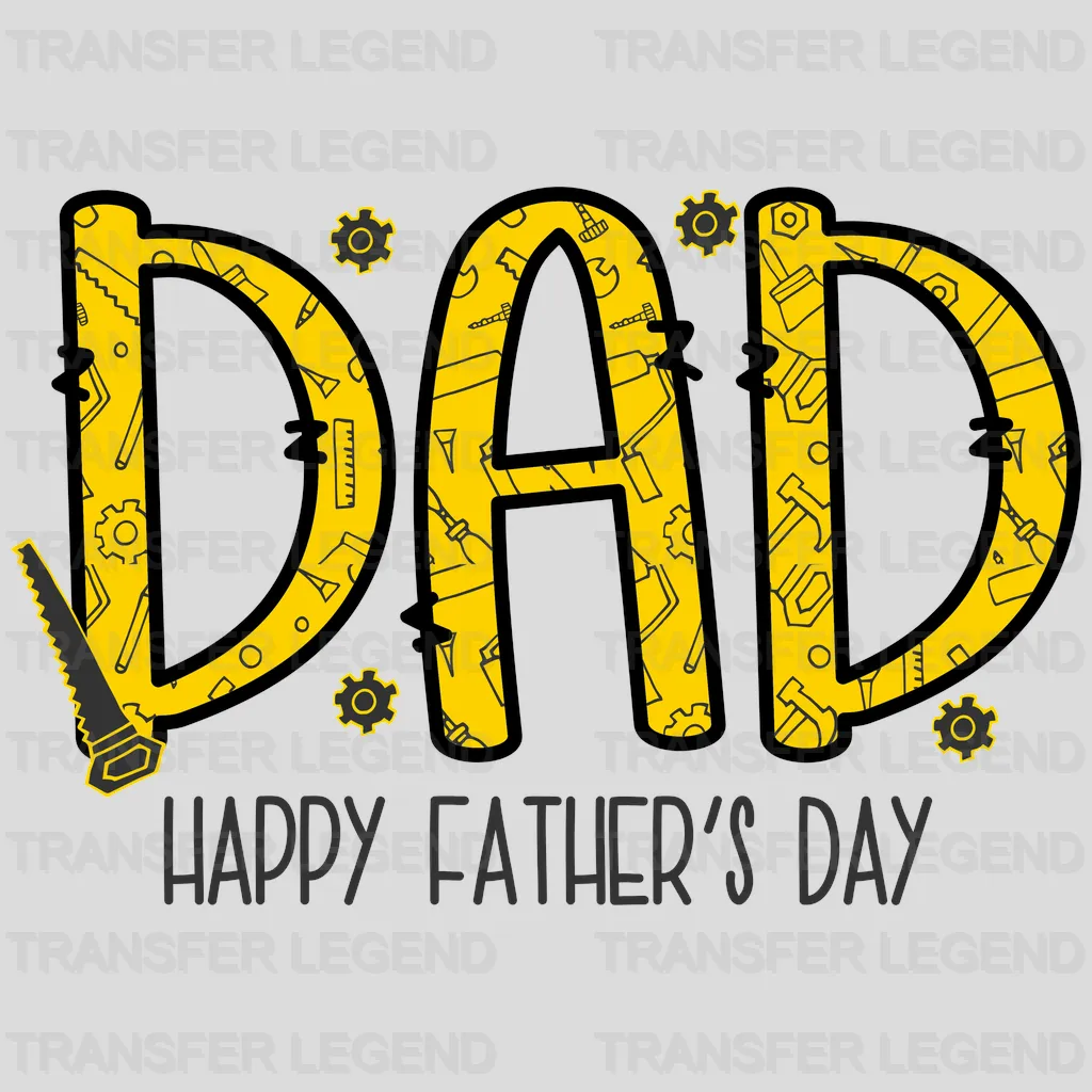 Dad Happy Father's Day Design - DTF heat transfer - transferlegend