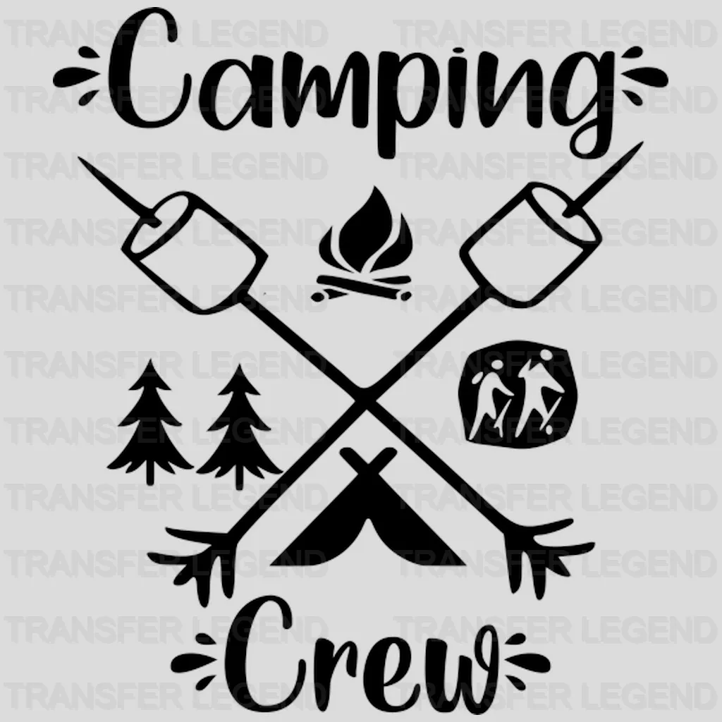 Camping Crew Design - DTF heat transfer - transferlegend