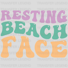 Resting Beach Face Summer UV DTF Transfer Cup Wrap UV DTF Sticker - transferlegend