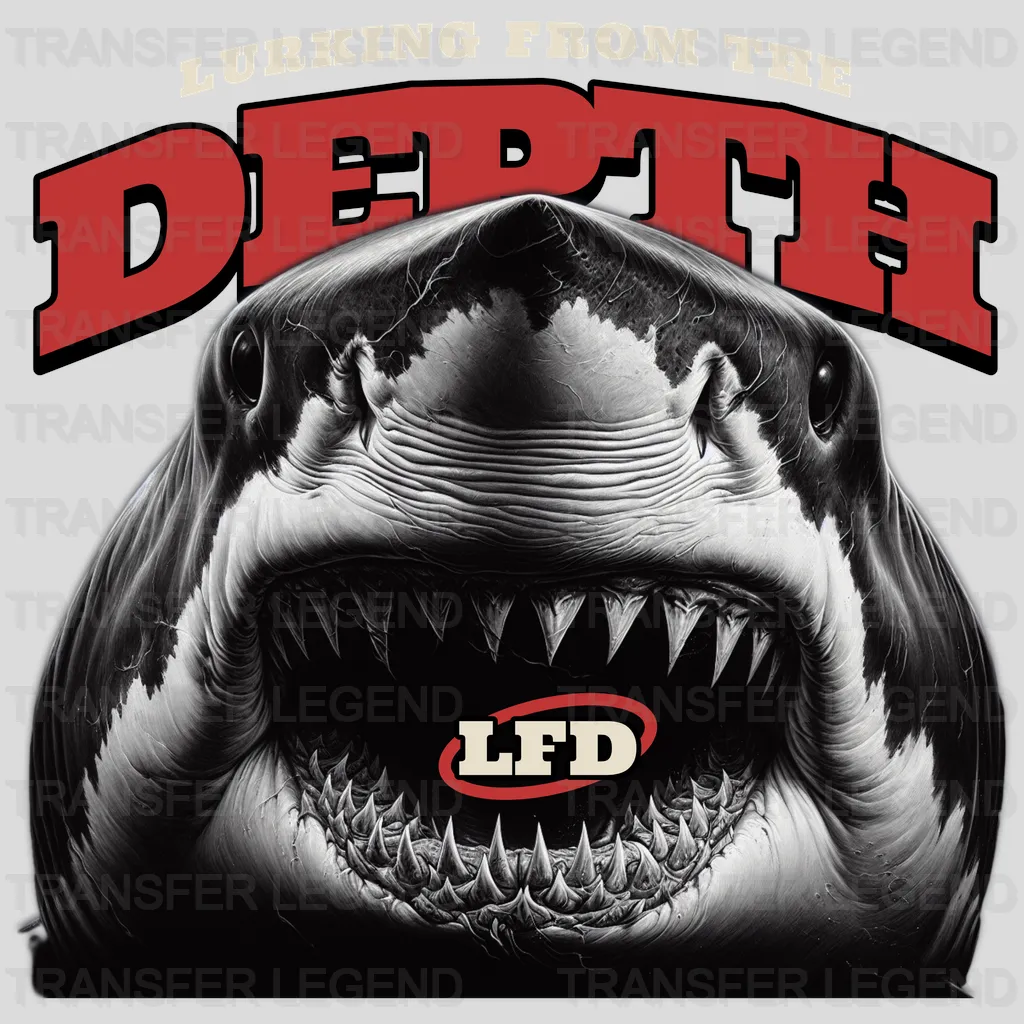 Lurling From The Shark Streetwear Design - DTF Heat Transfer - transferlegend